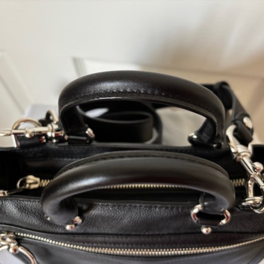 Rebecca Minkoff Micro Bedford Zip Satchel Black - Picture 7 of 16